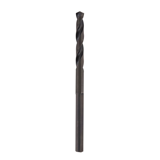 Photo of LENOX 1779771 black hex shank drill bit, straight-angle, on white background.