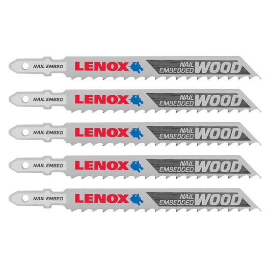 4" x 3/8" 6TPI General Purpose Jig Saw Blades (5 Pack)