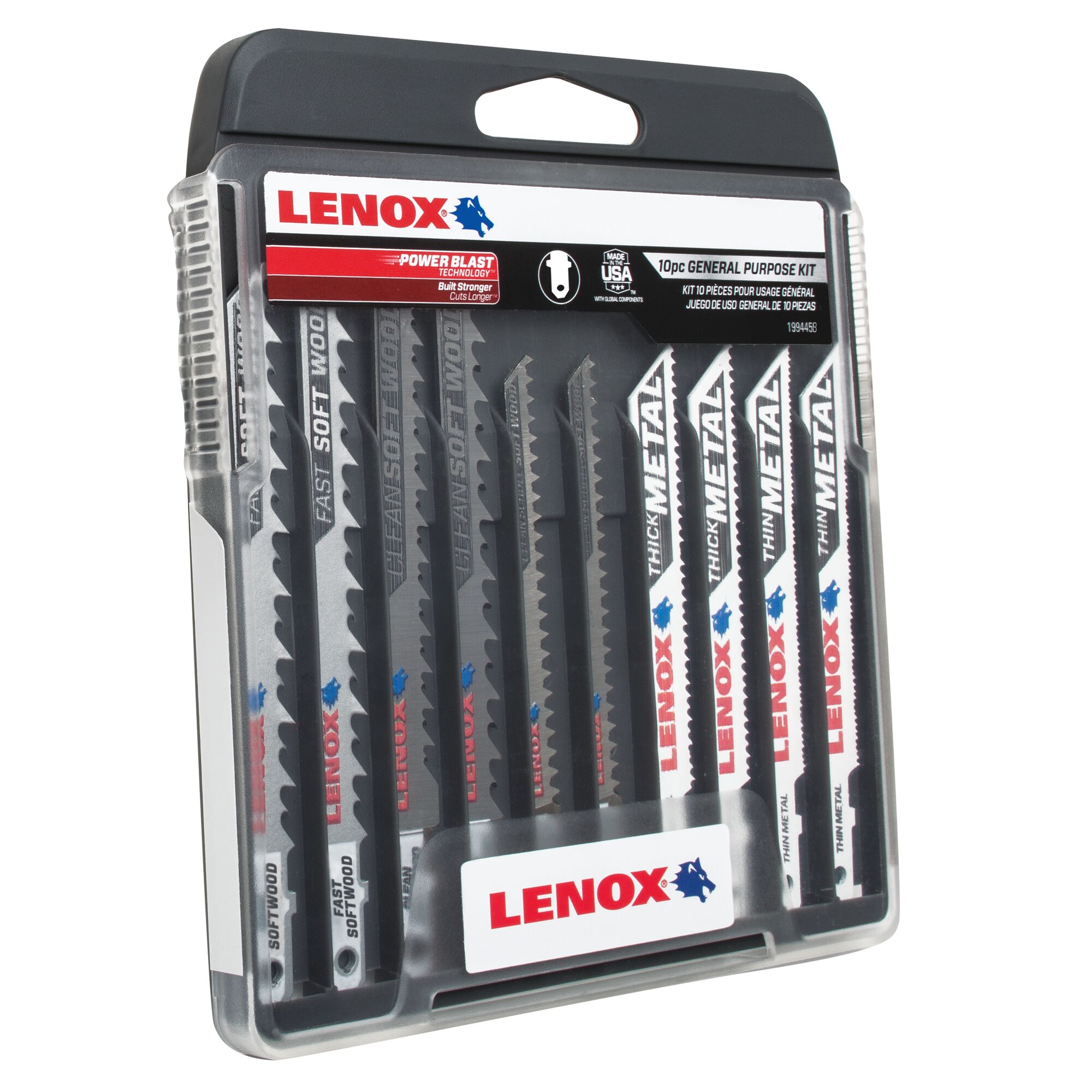 10PC T-Shank General Purpose Jigsaw Kit | LENOX