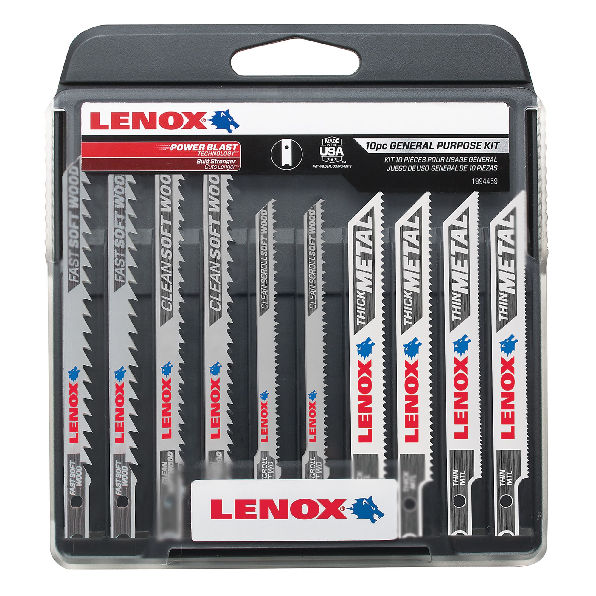 10PC U-Shank General Purpose Jigsaw Kit | LENOX