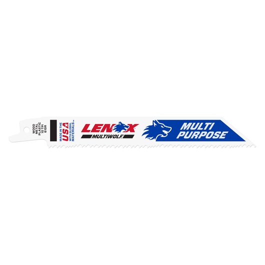 LENOX Tools Bi-Metal Reciprocating Saw Blade, 6-inch, 10 TPI (20561S610R) on white background