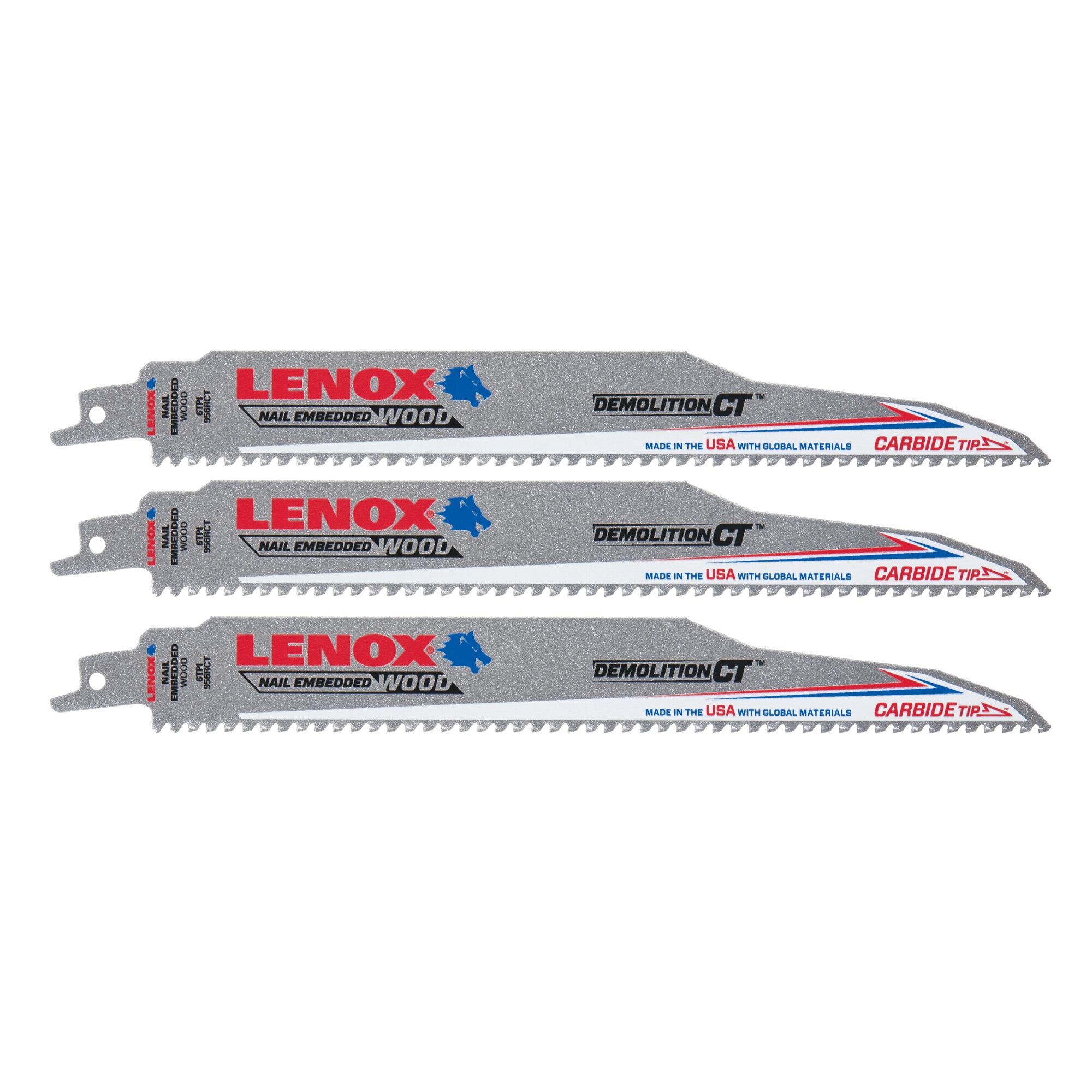 Carbide Tipped Reciprocating Saw Blades: DemoWolf | LENOX