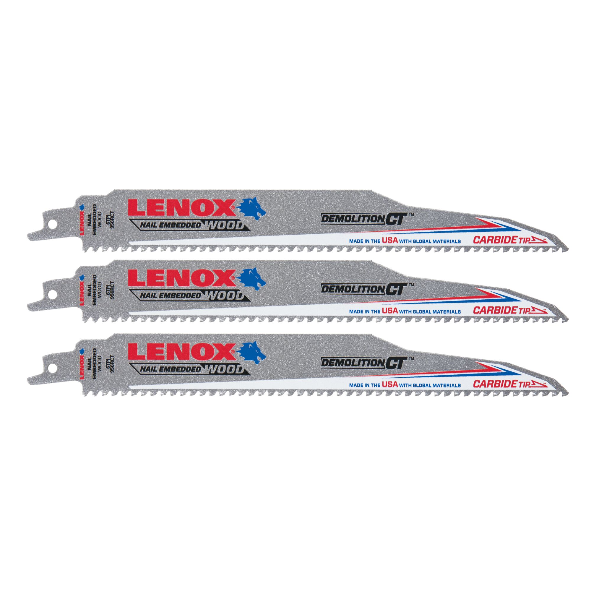 Carbide Tipped Reciprocating Saw Blades: DemoWolf | LENOX