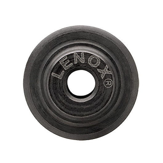 LENOX circular replacement wheel 21193TCW158SS2, black metal, front angle, for tube cutter.