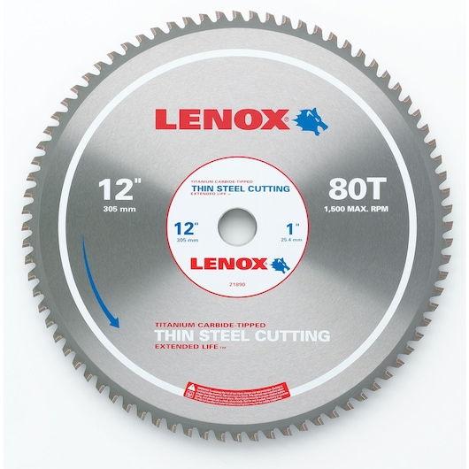 12" 80TPI Metal Cutting Circular Saw Blade