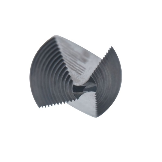 LENOX 30881VB1 close-up of metal pipe reamer with spiral cutting edges, white background.