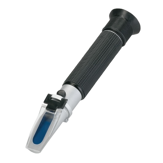 LENOX refractometer 68012, black and silver with textured grip, side angle on white background.
