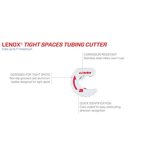 1" Tight Space Tubing Cutters