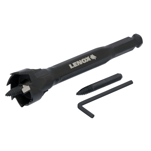Lenox 1787512 Bi-Metal 1-1/8" Self Feed Bit 3/4 away view."