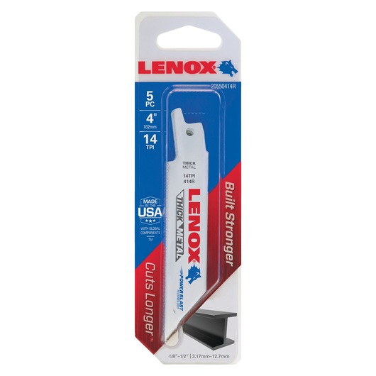 METALWOLF™ WAVE EDGE™ Reciprocating Saw Blades 14 TPI 102 x 19 x 0.9 mm 5/PK