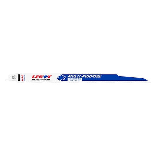 LENOX General Purpose Reciprocating Saw Blade With Power Blast Technology, Bi-Metal, 12-Inch, 10/14 Tpi on white background