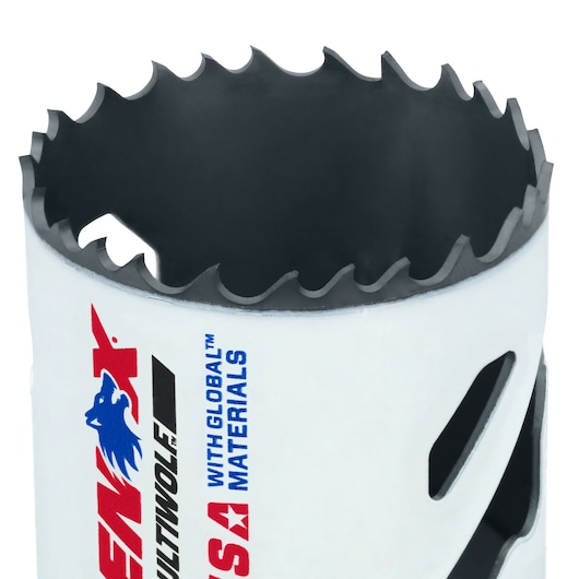 LENOX® 2” Speed Slot® Bi-Metal Hole Saw with T4 Technology Close Up Teeth