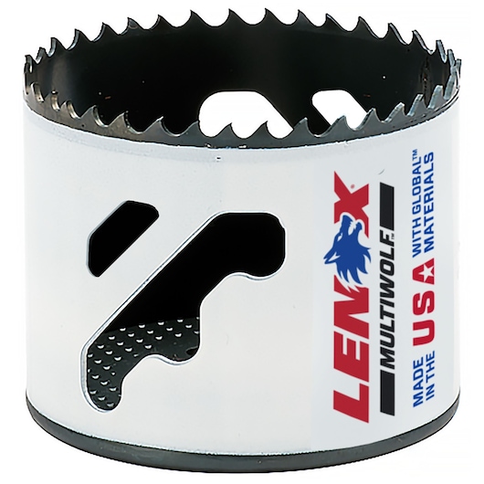 LENOX 3004848L HOLESAW T3 48L 3 76MM 1/BX front view.