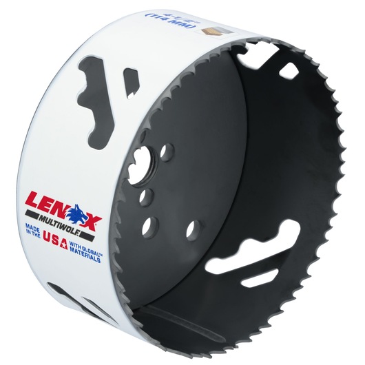 LENOX 4-3/4” Speed Slot Bi-Metal Hole Saw with T4 Technology