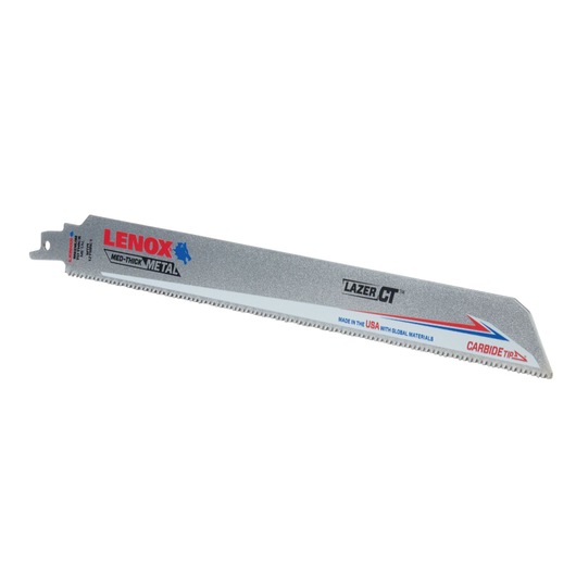 Lazer CT™ Carbide Tipped Reciprocating Saw Blade 305 x 25 x 1.3mm 10TPI 1/PK