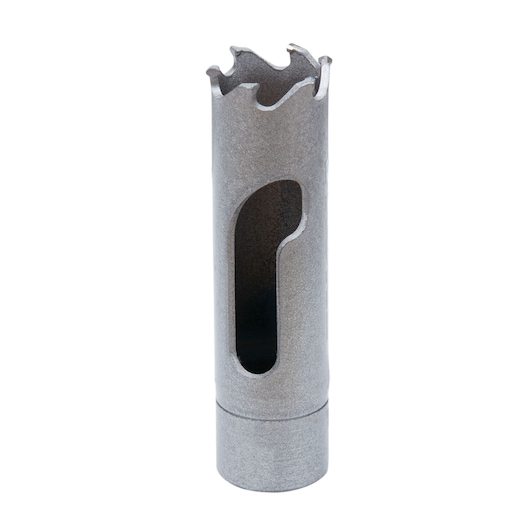 LENOX LXAH31116 hole saw with jagged edge, silver finish, front angle on white background.