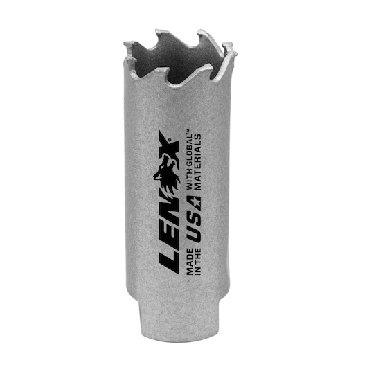 LENOX hole saw LXAH334, silver color, photographed upright on white background.
