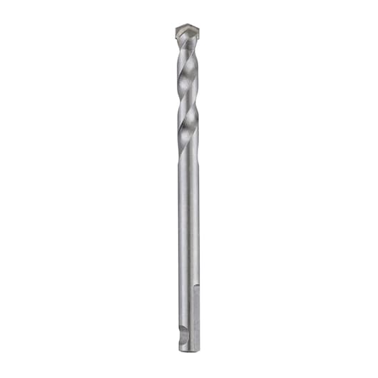 LENOX LXAH9334MMPB masonry drill bit, silver finish, front angle on white background