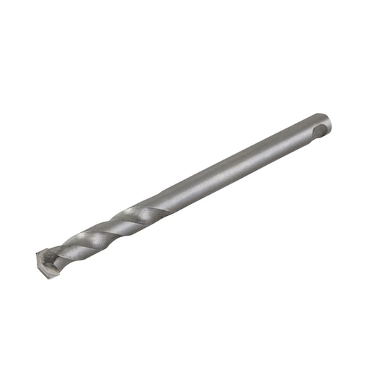 Photo of LENOX LXAH9334MMPB masonry drill bit, silver finish, angled view on white background.