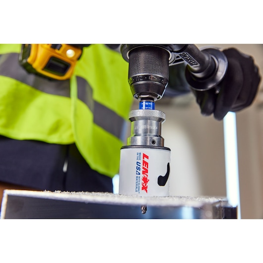 LENOX® SNAP-BACK® Quick Change Hole Saw Arbors Application