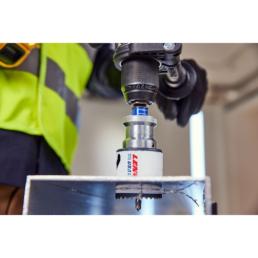 LENOX® SNAP-BACK® Quick Change Hole Saw Arbors Application