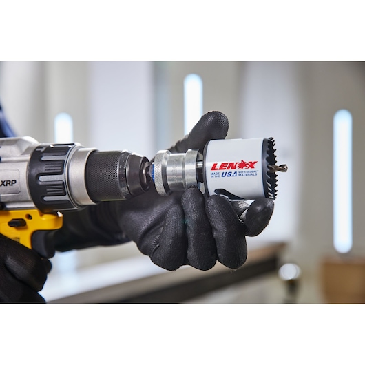 LENOX® SNAP-BACK® Quick Change Hole Saw Arbors Application