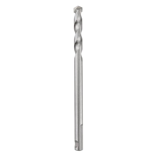 Photo of LENOX LXAH99414CTPB masonry drill bit, silver finish, straight-on angle, on white background.