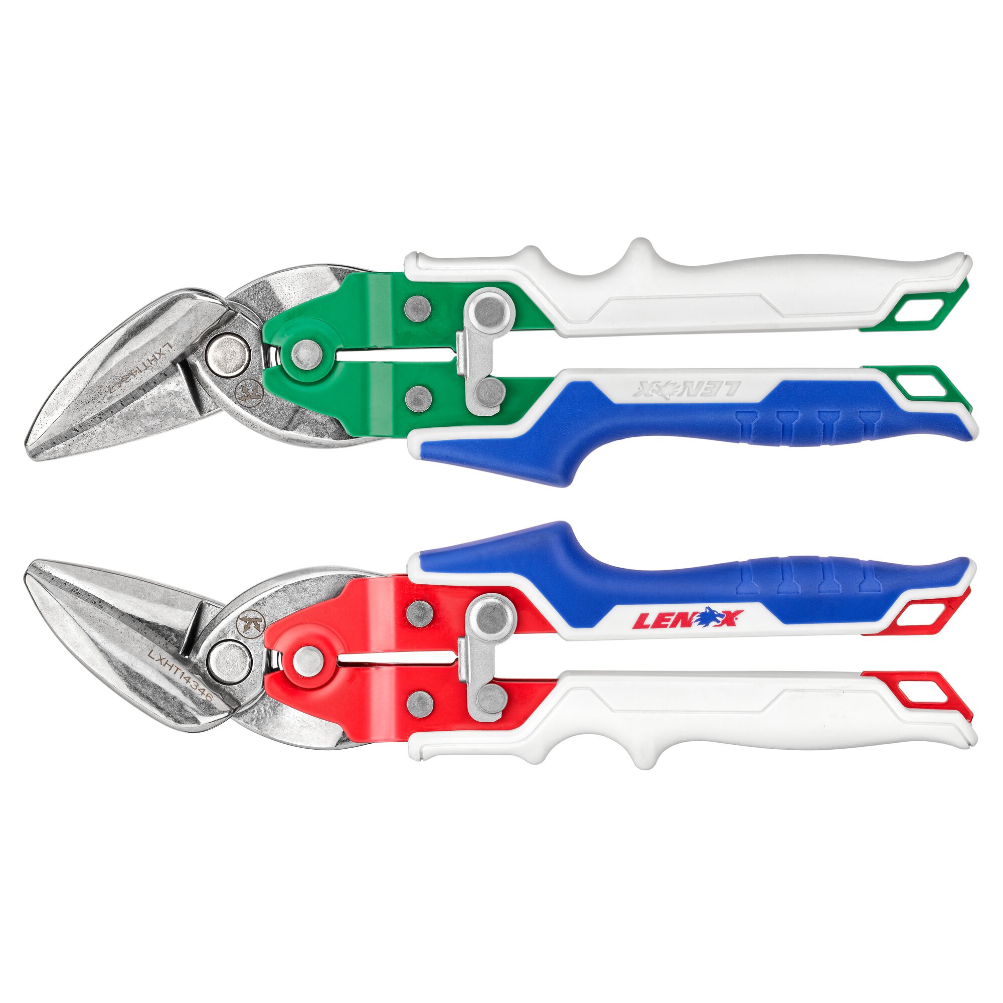 リントスルAセット Offset Left and Right Aviation Snips Set | LENOX