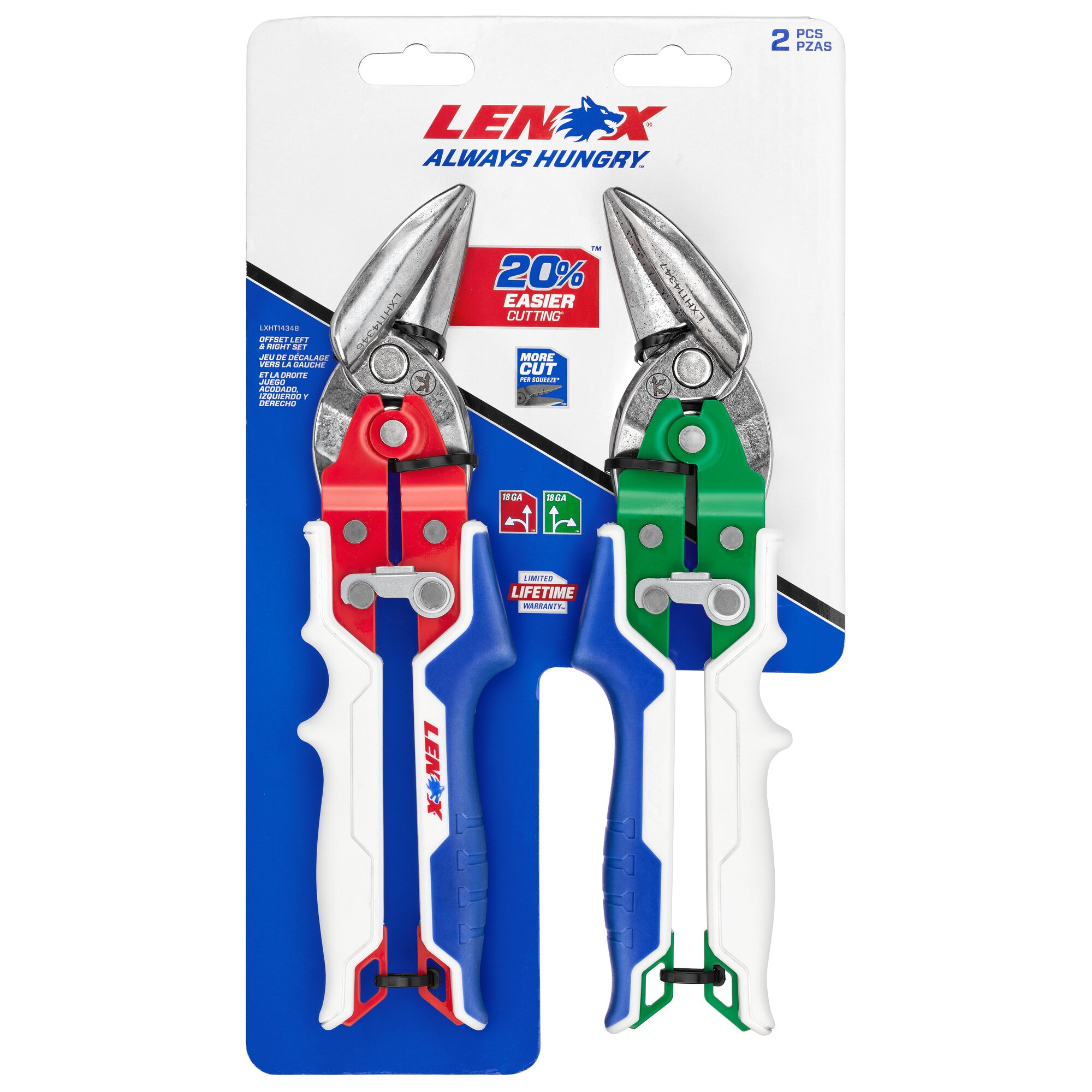 Offset Left and Right Aviation Snips Set | LENOX
