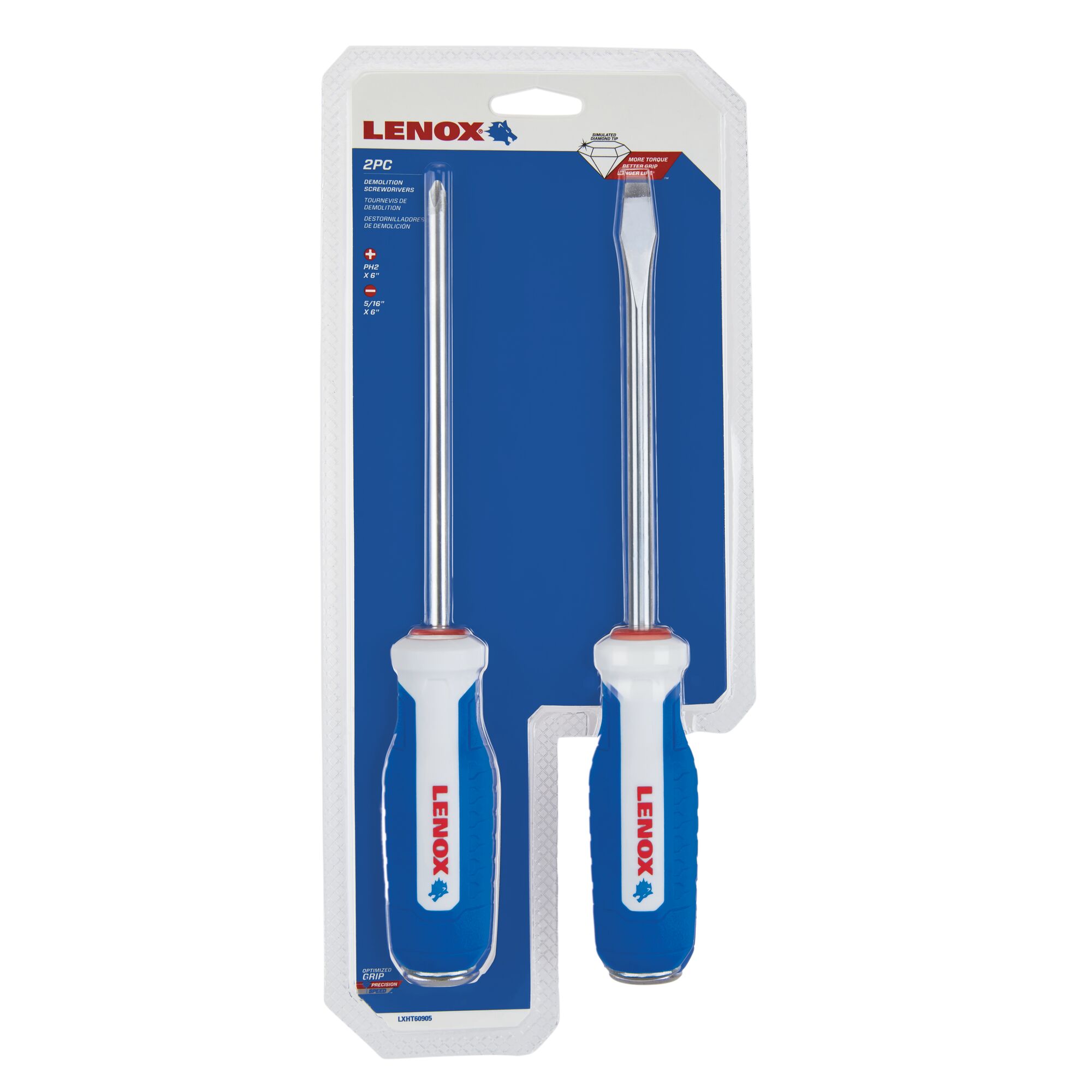 Simulated Diamond 2-Piece Demolition Screwdriver Set | LENOX